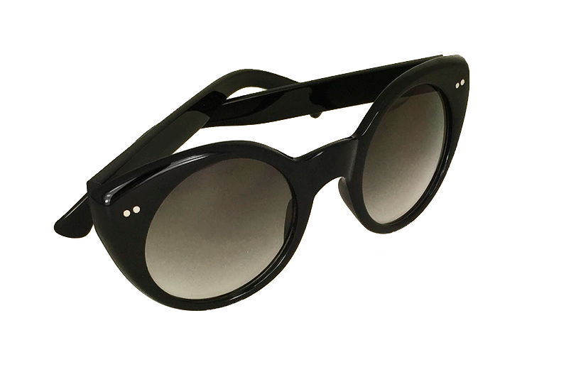 Svarta cateye solglasögon vintage look - sunlooper.se - billede 2
