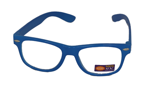 Barnglasögon i blå Wayfarer-modell