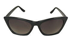 Svarta cateye solglasögon med kant