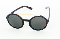 Stora solglasögon i mörk sköldpaddsbrun - Design nr. 1059