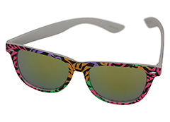 Wayfarer solglasögon med färgat djurmönster