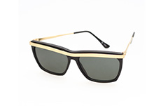Svarta solglasögon med gulddetaljer - Design nr. 282