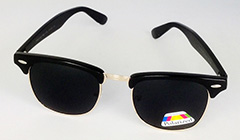 Svarta clubmaster polaroid solglasögon