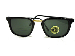 Svarta solglasögon med gulddetaljer - Design nr. 533