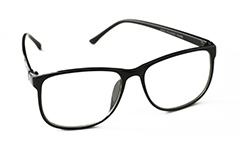 Enkla glasögon i svart fyrkantig design