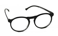 Svarta moderna glasögon i rund design