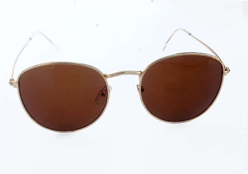 Runda/droppformade solglasögon i Rayban-look
