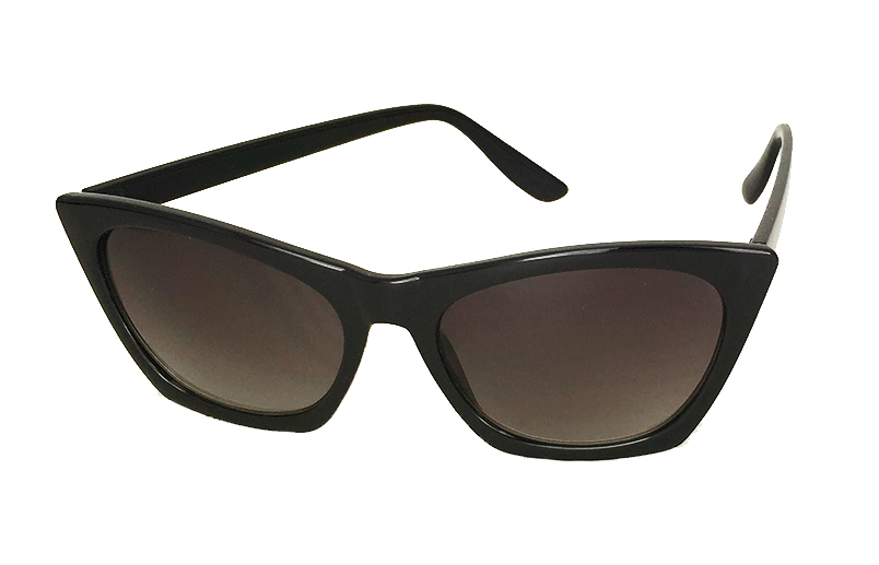 Svarta cateye solglasögon med kant - sunlooper.se - billede 2