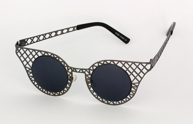 Solglasögon med rutnät, cateye-modell