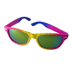 Neonfärgade solglasögon i sprayfärgslook - Design nr. 3202