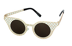 Solglasögon med rutnät, cateye-modell - Design nr. 1032