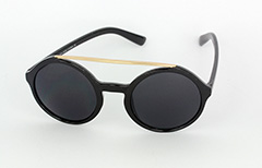 Stora runda solglasögon i svart - Design nr. 1058