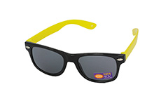 Barnsolglasögon i Wayfarer-modell i svart / gult - Design nr. 1095