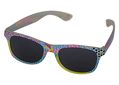 Multifärgade Wayfarer solglasögon - Design nr. 1146