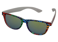 Wayfarer solglasögon med spegelglas - Design nr. 1148