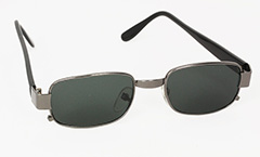Fyrkantiga solglasögon i oxiderat silver - Design nr. 3003