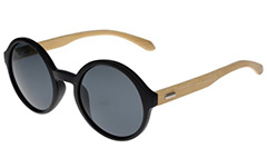 Runda solglasögon med bambuskalmar - Design nr. 3044