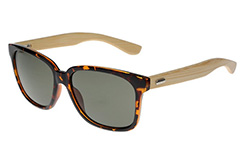 Solglasögon med bambuskalmar - Design nr. 3048