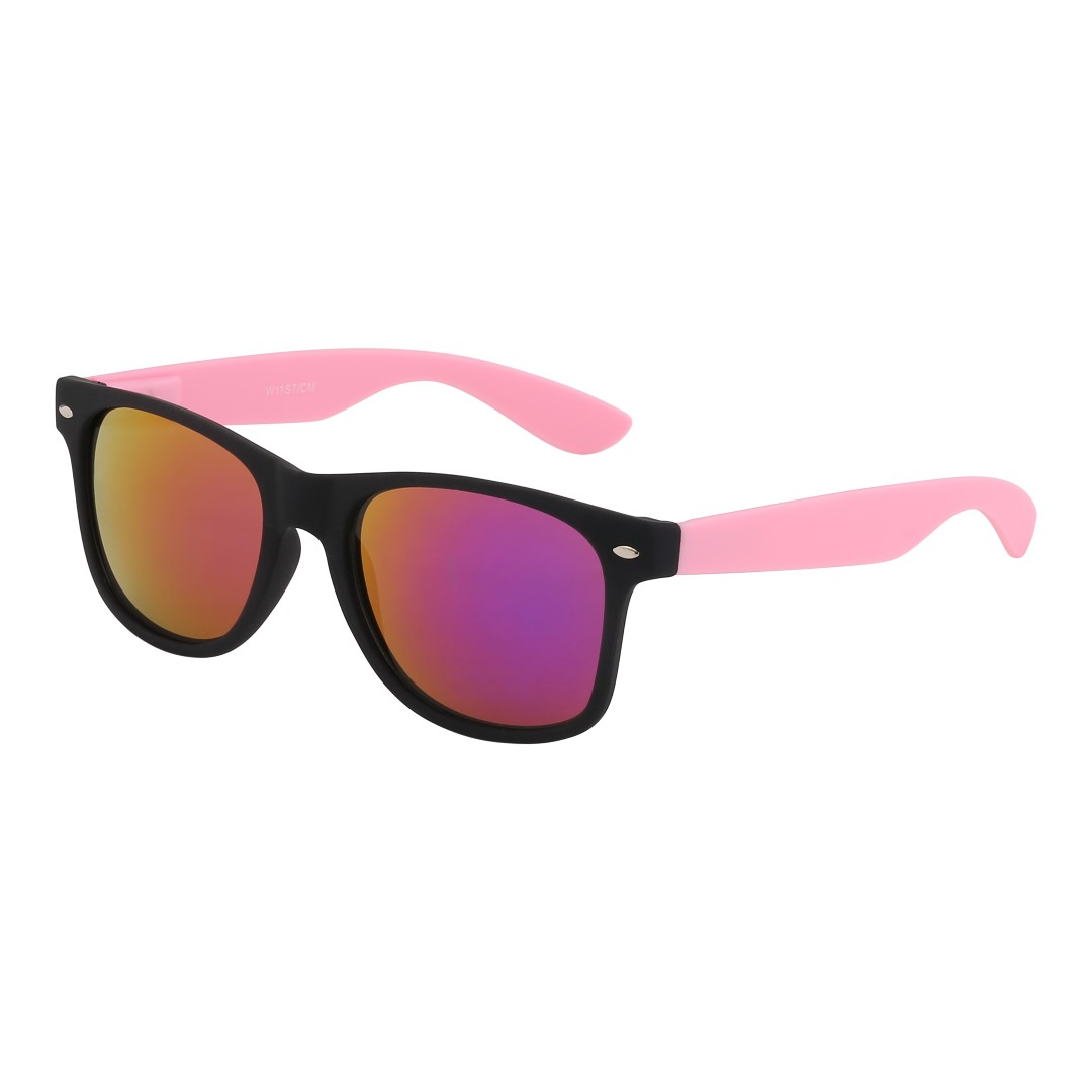 Wayfarer med mjukt rosa och multiglas - Design nr. 3094