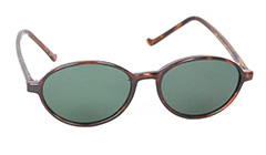 Rödbruna ovala solglasögon - Design nr. 3104