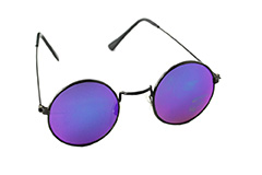 Runda solglasögon med multifärgat glas - Design nr. 311