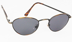 Ovala moderna solglasögon med gråsvart glas - Design nr. 3117