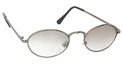 Ovala solglasögon med ljust smokey glas - Design nr. 3124
