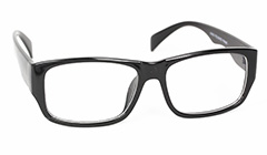 Svarta robusta herrglasögon utan styrka - Design nr. 3126