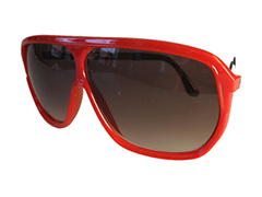 Röda millionaire-solglasögon - Design nr. 332