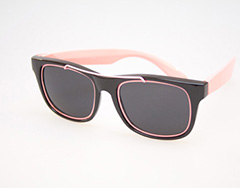 Wayfarer solglasögon med rosa detaljer - Design nr. 443