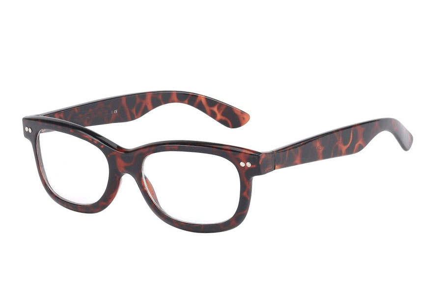 Bruna glasögon i Wayfarer-modell - Design nr. 598