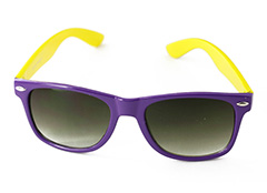 Wayfarer solglasögon i lila / gult - Design nr. 904